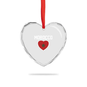 Morocco Heart Flag Heart Crystal Glass Ornament Patriotic Love Gift for Proud Moroccan TS10 Print Your Wear