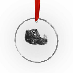 Mother Road Adventure Graphic Crystal Glass Ornament Vintage Route Highway 66 Bridge TS12 Print Your Wear