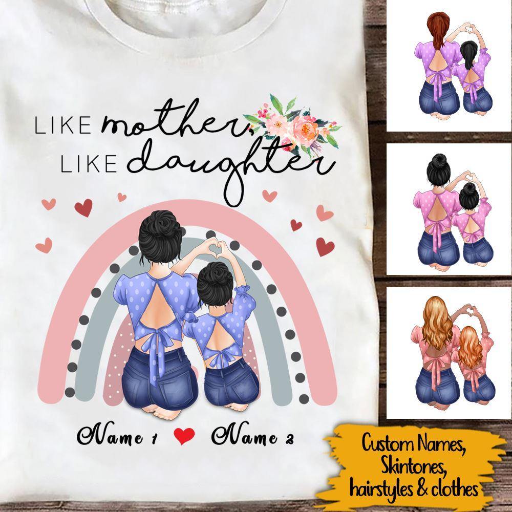 Personalized T Shirt Like Mother Like Daughter CTM Youth Custom - Printyourwear
