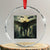 Mothman Aliens Crystal Glass Ornament Funny Cryptid Alien UFO TS10 Transparent Glass 3'' Circle Print Your Wear