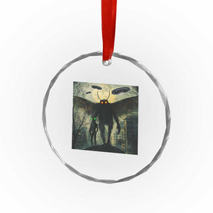 Mothman Aliens Crystal Glass Ornament Funny Cryptid Alien UFO TS10 Print Your Wear