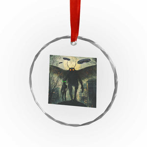 Mothman Aliens Crystal Glass Ornament Funny Cryptid Alien UFO TS10 Print Your Wear