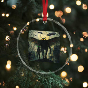 Mothman Aliens Crystal Glass Ornament Funny Cryptid Alien UFO TS10 Print Your Wear