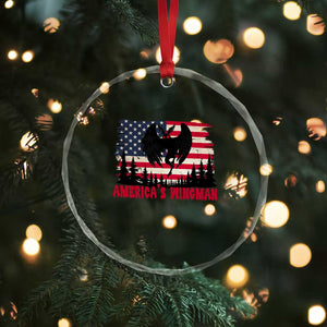 Mothman Americas Wingman Crystal Glass Ornament Funny Patriotic Cryptid TS12 Print Your Wear