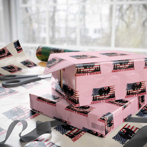 Mothman Americas Wingman Wrapping Paper Roll Funny Patriotic Cryptid TS12 Light Pink Print Your Wear