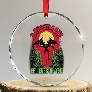 Mothman Crystal Glass Ornament Believes In You Cryptid Cryptozoology - Print Your Wear