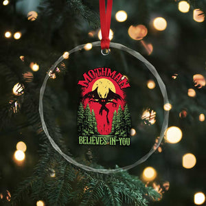 Mothman Crystal Glass Ornament Believes In You Cryptid Cryptozoology TS02 Print Your Wear