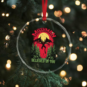 Mothman Crystal Glass Ornament Believes In You Cryptid Cryptozoology - Print Your Wear