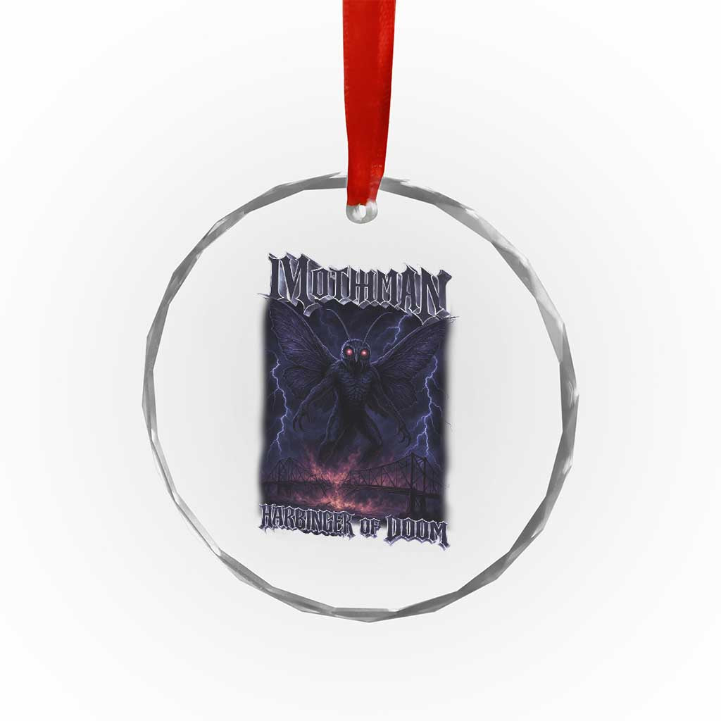 Mothman Crystal Glass Ornament Black Bridge Folk Horror Cryptid Fan TS10 Print Your Wear