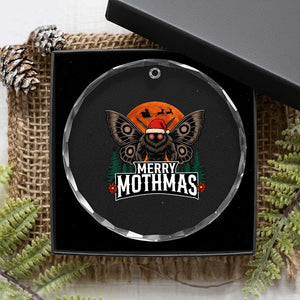 Mothman Crystal Glass Ornament Holiday Humor Merry Mothmas Cryptid Gift TS12 Print Your Wear