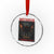 Mothman Crystal Glass Ornament Horror Harbinger of Doom Urban Myth Cryptid Creature TS10 Transparent Glass 3'' Circle Print Your Wear