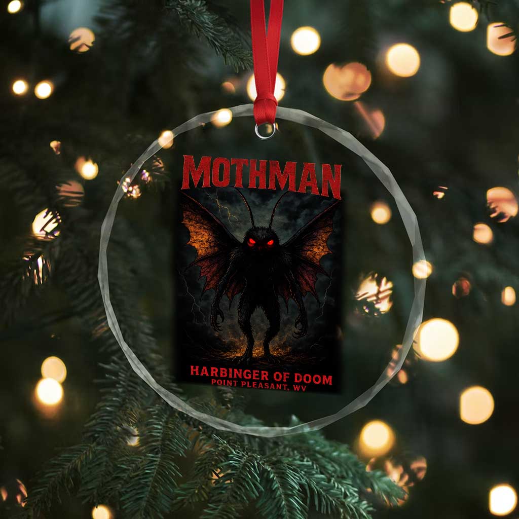 Mothman Crystal Glass Ornament Horror Harbinger of Doom Urban Myth Cryptid Creature TS10 Print Your Wear