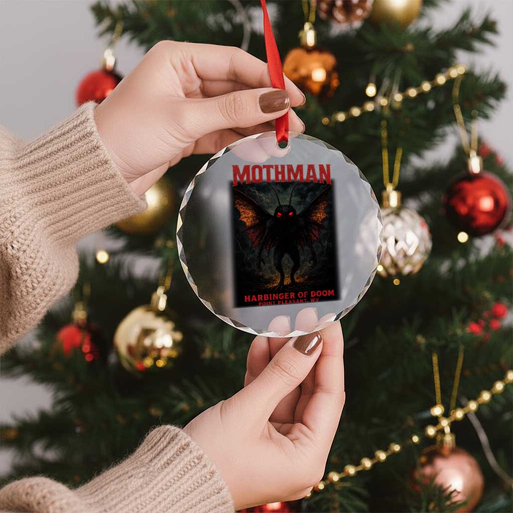 Mothman Crystal Glass Ornament Horror Harbinger of Doom Urban Myth Cryptid Creature TS10 Print Your Wear