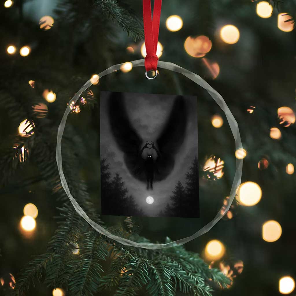 Mothman Crystal Glass Ornament Horror Poster Halloween Cryptid Lover TS10 Print Your Wear