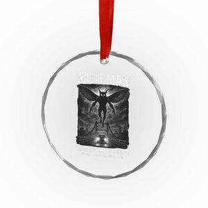 Mothman Crystal Glass Ornament Horror Poster Halloween Harbinger of Doom Cryptid Creature TS10 Print Your Wear