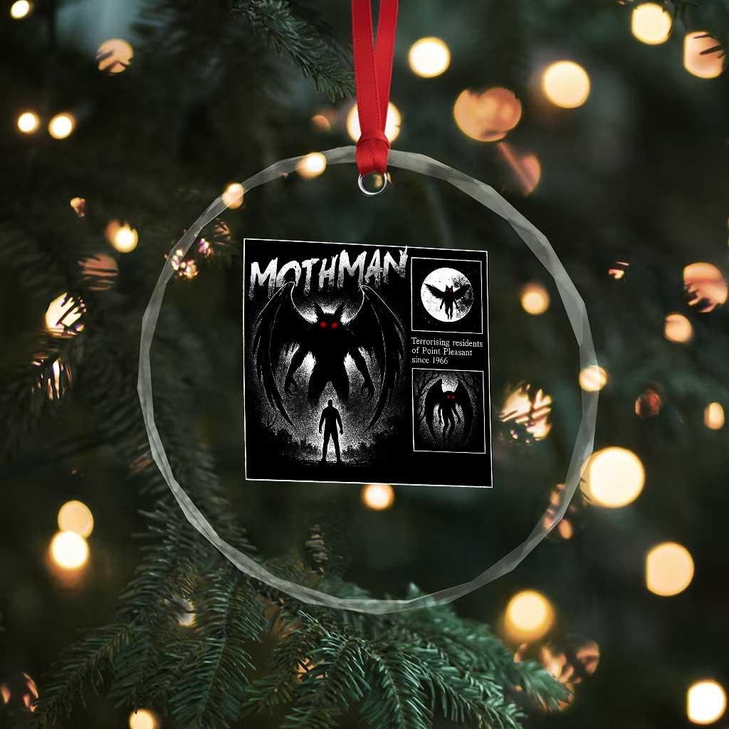 Mothman Crystal Glass Ornament Retro Horror Manga Urban Myth Cryptid Creature TS10 Print Your Wear