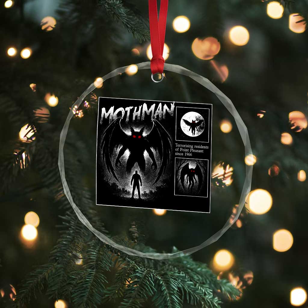 Mothman Crystal Glass Ornament Retro Horror Manga Urban Myth Cryptid Creature TS10 Print Your Wear