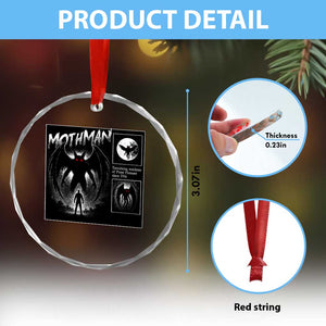 Mothman Crystal Glass Ornament Retro Horror Manga Urban Myth Cryptid Creature TS10 Print Your Wear