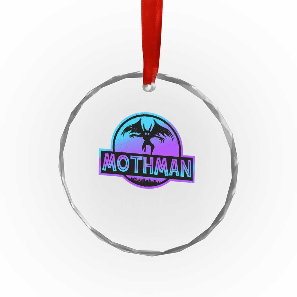 Mothman Crystal Glass Ornament Retro Neon Cryptid Paranormal Horror Monster TS10 Print Your Wear