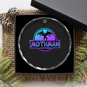 Mothman Crystal Glass Ornament Retro Neon Cryptid Paranormal Horror Monster TS10 Print Your Wear
