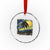 Mothman Crystal Glass Ornament Starry Night Van Gogh Cryptid Lover TS10 Transparent Glass 3'' Circle Print Your Wear