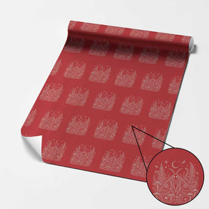 Mothman Wrapping Paper Roll Vintage Cryptid Graphic Gothic Forest Moth Mushroom Folklore Gift