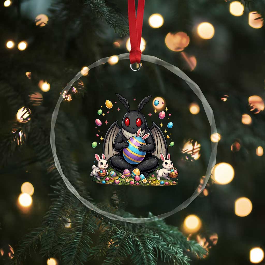 Mothman Easter Bunny Crystal Glass Ornament Funny West Virginia Cryptid Lover Gift TS12 Print Your Wear
