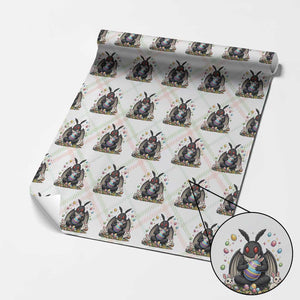 Mothman Easter Bunny Wrapping Paper Roll Funny West Virginia Cryptid Lover Gift TS12 Christmas Plaid Print Your Wear