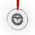 Mothman Research Team Crystal Glass Ornament Retro Vintage Cryptid Paranormal Horror Monster Hunter TS10 Transparent Glass 3'' Circle Print Your Wear