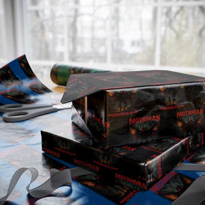 Mothman Wrapping Paper Roll Horror Harbinger of Doom Urban Myth Cryptid Creature TS10 Black Print Your Wear