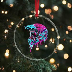 Motocross Helmet Drip Ice Cream Melt Graphic Dirt Bike Racing Crystal Glass Ornament TS11 Print Your Wear