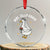 Mrs. Silly Goose Bride Crystal Glass Ornament Funny Goose Lovers Bride To Be TS10 Transparent Glass 3'' Circle Print Your Wear