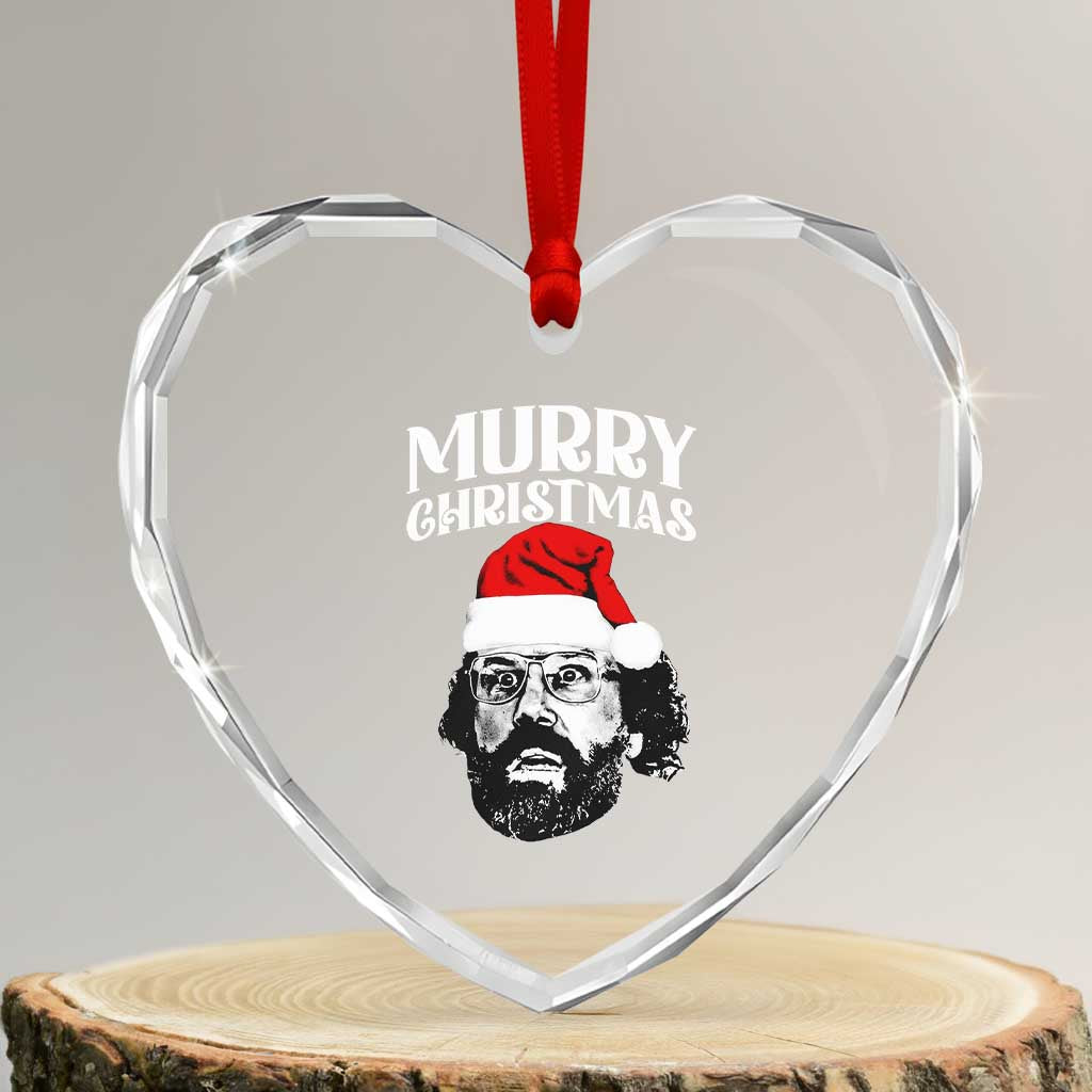 Murray Christmas Heart Crystal Glass Ornament Funny Stranger Xmas TS14 Transparent Glass 3'' Heart Print Your Wear