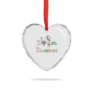 My 1st Kwanzaa Heart Crystal Glass Ornament Babys First Kwanzaa Kinara Gift TS10 Print Your Wear