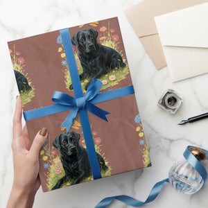 My Dog Is My Therapist Wrapping Paper Roll Labrador Retriever Lover Gift TS12 Mocha Print Your Wear
