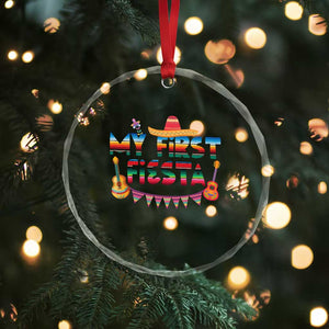 My First Fiesta Crystal Glass Ornament Baby Cinco De Mayo Mexican Fiesta Outfit TS10 Print Your Wear