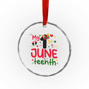 My First Juneteenth Crystal Glass Ornament African American Baby Freedom Day TS12 Print Your Wear