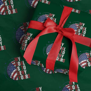 My Goal Is To Deny Yours Wrapping Paper Roll Soccer Goalie Gift TS12 Green Print Your Wear