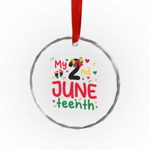My Second Juneteenth Crystal Glass Ornament African American Baby Freedom Day TS12 Print Your Wear
