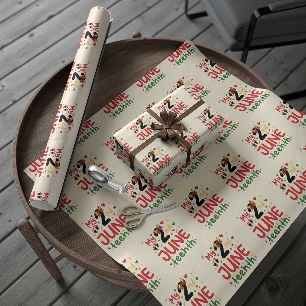 My Second Juneteenth Wrapping Paper Roll African American Baby Freedom Day