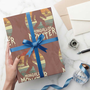 Mysterious Mogollon Monster Wrapping Paper Roll Arizona Wilderness Enigma TS12 Mocha Print Your Wear