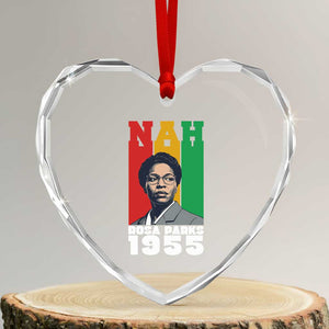 Nah Rosa Parks Quote Heart Crystal Glass Ornament Civil Rights African American TS14 Transparent Glass 3'' Heart Print Your Wear
