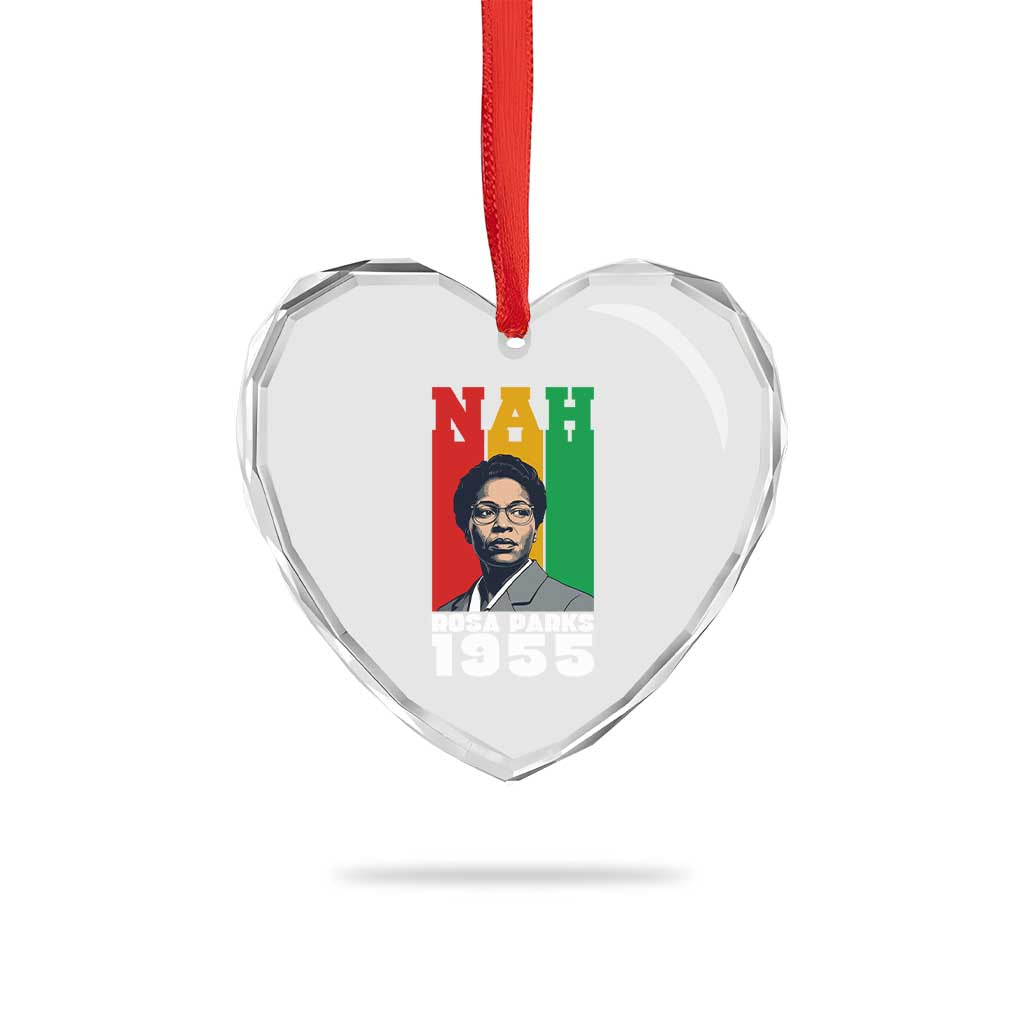 Nah Rosa Parks Quote Heart Crystal Glass Ornament Civil Rights African American TS14 Print Your Wear