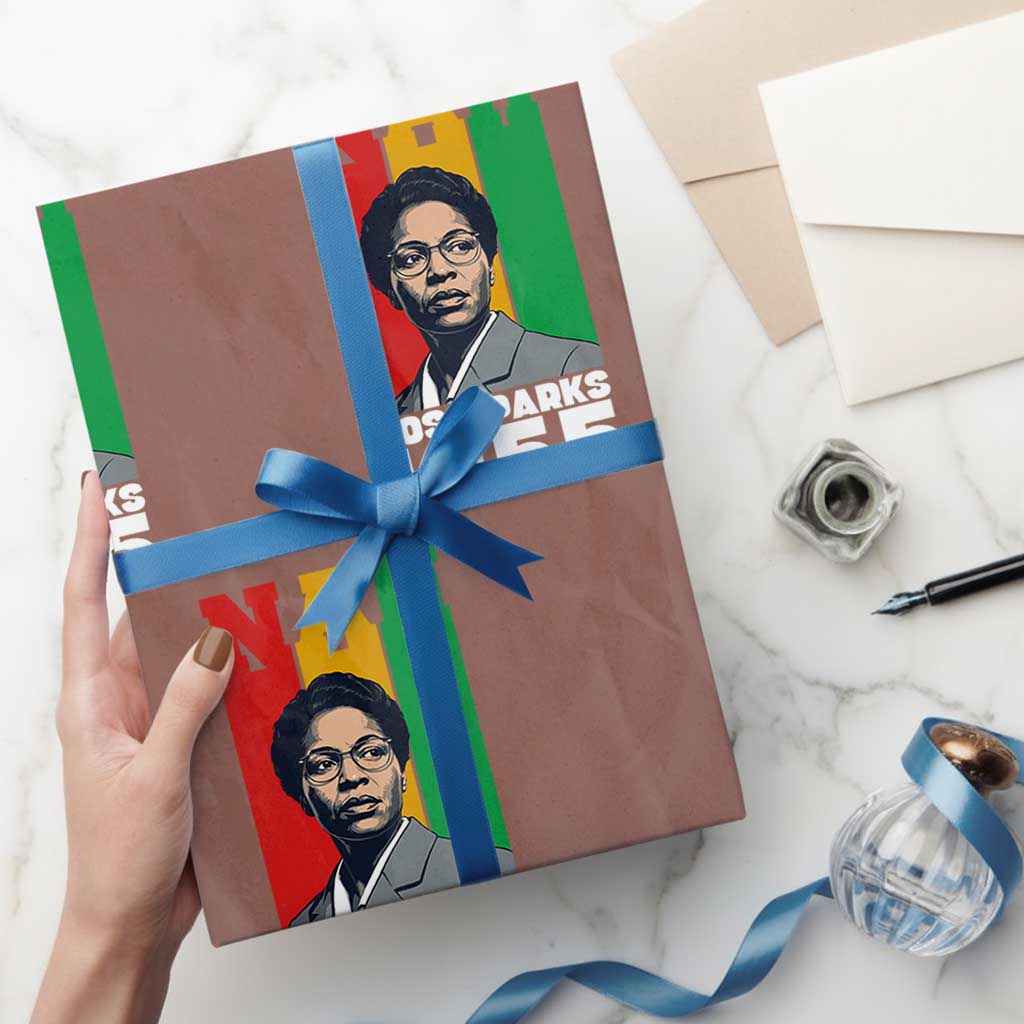 Nah Rosa Parks Quote Wrapping Paper Roll Civil Rights African American TS14 Mocha Print Your Wear
