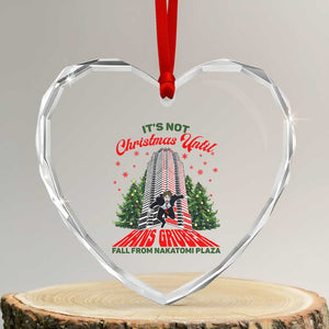 Nakatomi Plaza 1988 Heart Crystal Glass Ornament It's Not Christmas Until Hans Gruber Fall Xmas Party TS02 Transparent Glass 3'' Heart Print Your Wear