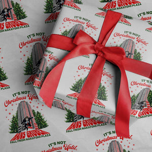 Nakatomi Plaza 1988 Wrapping Paper Roll It's Not Christmas Until Hans Gruber Fall Xmas Party TS02 White Print Your Wear