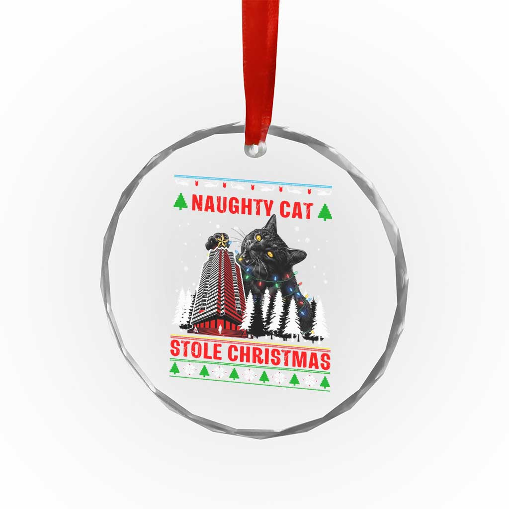Nakatomi Plaza Christmas Crystal Glass Ornament Funny Naughty Santa Cat Humor TS14 Print Your Wear