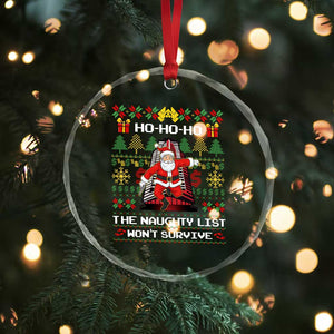 Nakatomi Plaza Christmas Crystal Glass Ornament Funny Santa Gun Cosplay Xmas TS14 Print Your Wear