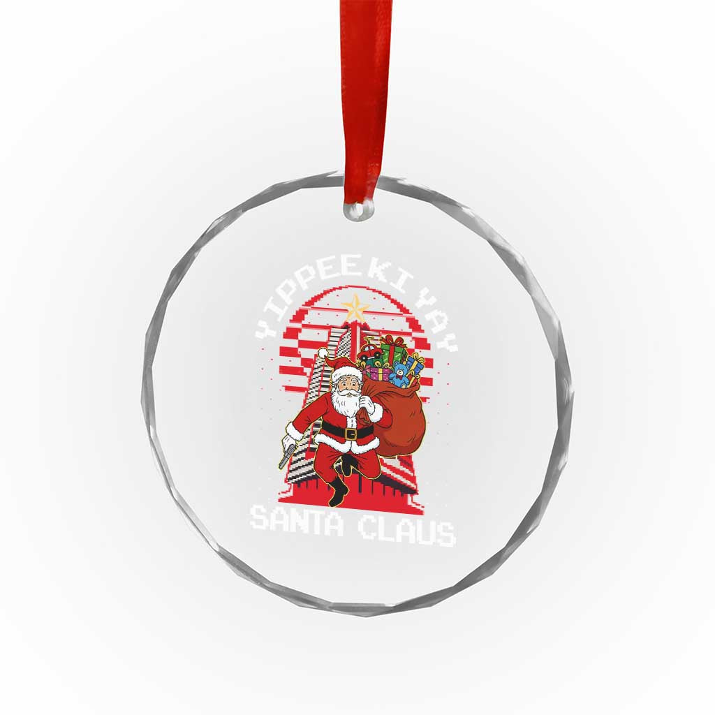 Nakatomi Plaza Christmas Crystal Glass Ornament Yippee Ki Yay Santa Claus TS14 Print Your Wear