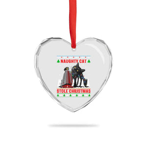 Nakatomi Plaza Christmas Heart Crystal Glass Ornament Funny Naughty Santa Cat Humor TS14 Print Your Wear
